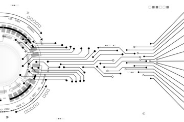 Obraz premium Vector communication concept for technology background