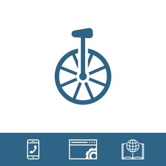 Fototapeta premium unicycle icon stock vector illustration flat design