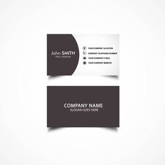 Simple Business Card Template, Vector, Illustration