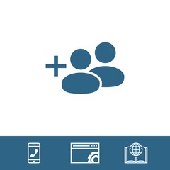 Man icon stock vector illustration flat design