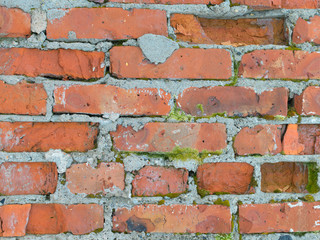 Texture of old brick wall.