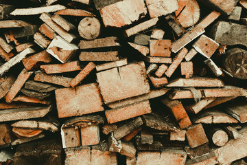 Firewood in the barn