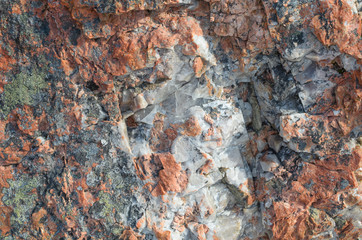 The texture of the stone , granite .