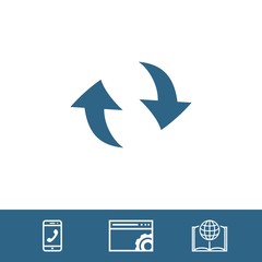 arrow icon stock vector illustration flat design