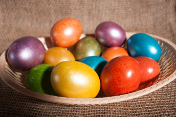 Fototapeta na wymiar easter eggs isolated