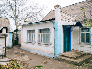 House in the Ukrainian village. Zaporozhye, Ukraine