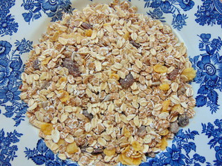 tasty cereals or muesli for breakfast
