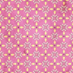 Seamless floral geometric pattern. Vintage background. Fabric, Scrapbooking