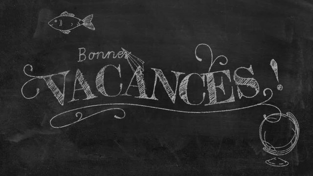 bonnes vacances (tableau)