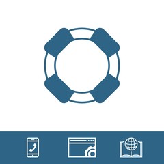 lifeline icon stock vector illustration flat design