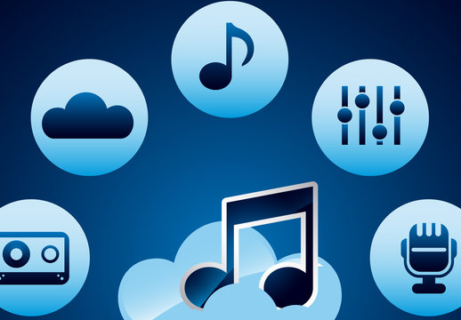 Cloud Audio Streaming Infographic 2