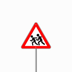 Children road sign
