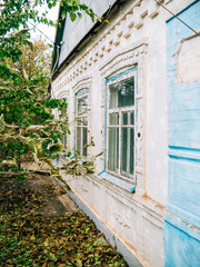 Fototapeta na wymiar House in the Ukrainian village. Zaporozhye, Ukraine