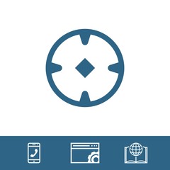 location icon stock vector illustration flat design