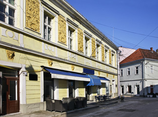 Street in Bihac. Bosnia and Herzegovina