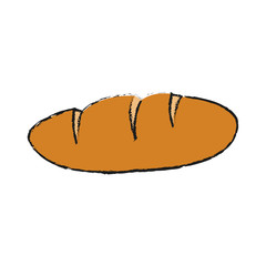 bread loaf icon image vector illustration design 