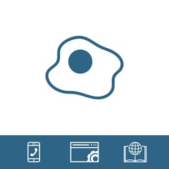 scrambled eggs icon stock vector illustration flat design