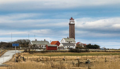 Fototapeta na wymiar Lista Fyr, Lista lighthouse in Vest-Agder Norway