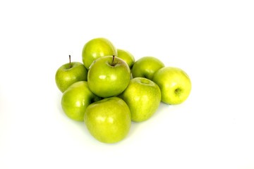  apples isolated on white