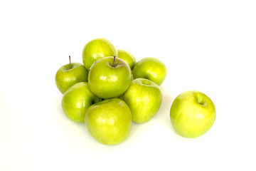  apples isolated on white
