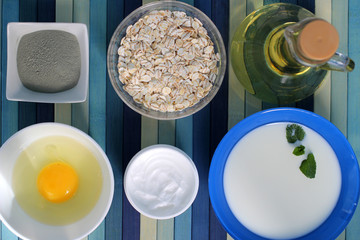 Home face and hair mask