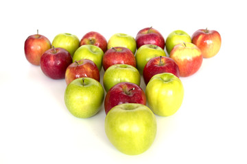  apples isolated on white