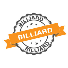 Billiard stamp illustration