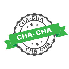 Cha-cha stamp illustration