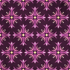 Seamless floral geometric pattern. Vintage background. Fabric, Scrapbooking