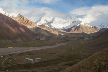 View from the Hill to the Zaalayskiy Valley, Pamir, Kyrgyzstan