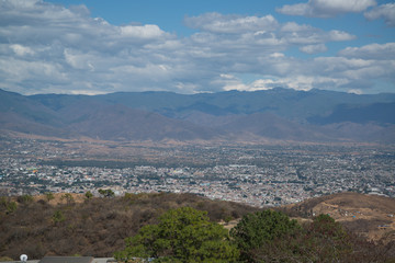 Fototapeta na wymiar Monte Alban is a large pre-Columbian archaeological site in Oaxaca, Mexico