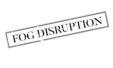 Fog Disruption rubber stamp. Grunge design with dust scratches. Effects can be easily removed for a clean, crisp look. Color is easily changed.