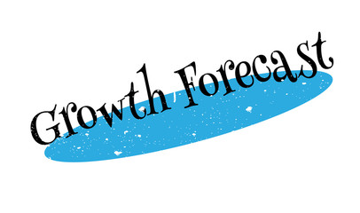 Fototapeta premium Growth Forecast rubber stamp. Grunge design with dust scratches. Effects can be easily removed for a clean, crisp look. Color is easily changed.