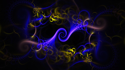 Live microorganisms under microscope.Divorce paint in water.3D surreal illustration.Sacred geometry.Mysterious psychedelic relaxation pattern.Fractal abstract.Digital artwork graphic astrology magic