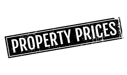 Property Prices rubber stamp. Grunge design with dust scratches. Effects can be easily removed for a clean, crisp look. Color is easily changed.