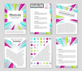 Abstract vector layout background set. For art template design, list, page, mockup brochure theme style, banner, idea, cover, booklet, print, flyer, book, blank, card, ad, sign, sheet,, a4
