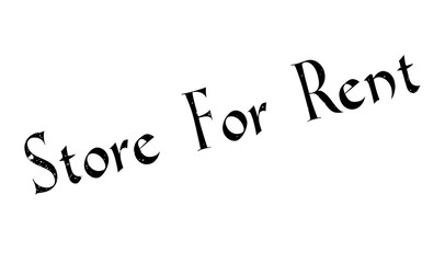 Store For Rent rubber stamp. Grunge design with dust scratches. Effects can be easily removed for a clean, crisp look. Color is easily changed.
