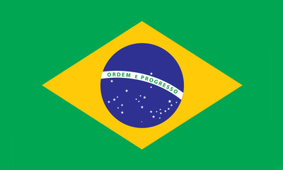 Fototapeta premium vector of brazil flag