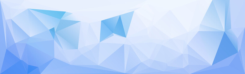 blue low polygonal texture header template