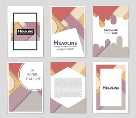 Abstract vector layout background set. For art template design, list, front page, mockup brochure theme style, banner, idea, cover, booklet, print, flyer, book, blank, card, ad, sign, sheet,, a4