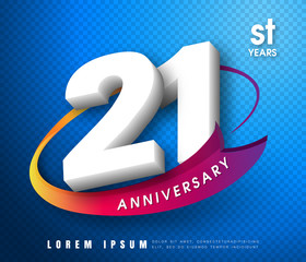 Anniversary emblems 1 anniversary template design