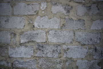 Wall from blocks of grey colour 