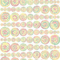 circles sized seamless pattern