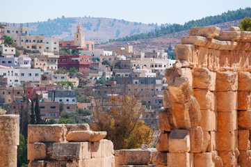 Giordania, 04/10/2013: le rovine della città romana di Gerasa, uno dei più grandi e meglio...