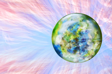 Obraz na płótnie Canvas World Earth Day - 22nd of April - abstract background illustration, planet Earth