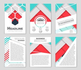 Abstract vector layout background set. For art template design, list, front page, mockup brochure theme style, banner, idea, cover, booklet, print, flyer, book, blank, card, ad, sign, sheet,, a4