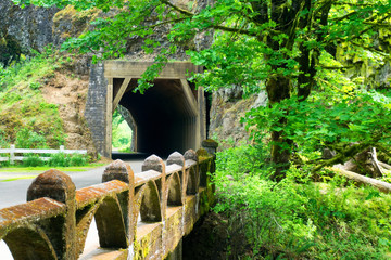 Tunnel in Columbia River Gorge