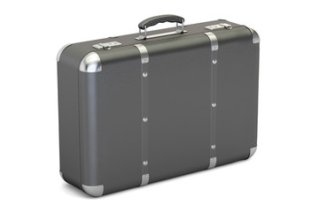 leather suitcase, 3D rendering