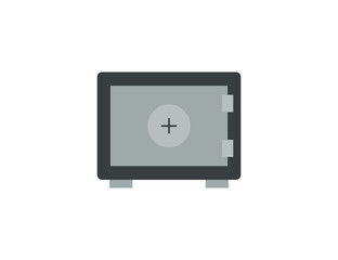 Flat modern safe security icon