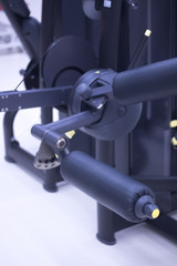 Leg weights gym machine